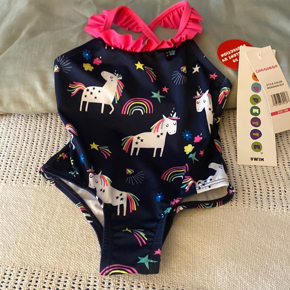 Wippette one piece bathing suit in size 18 months- NWT- never been worn..